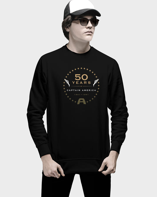 50 Yrs of Captain America Sweatshirt