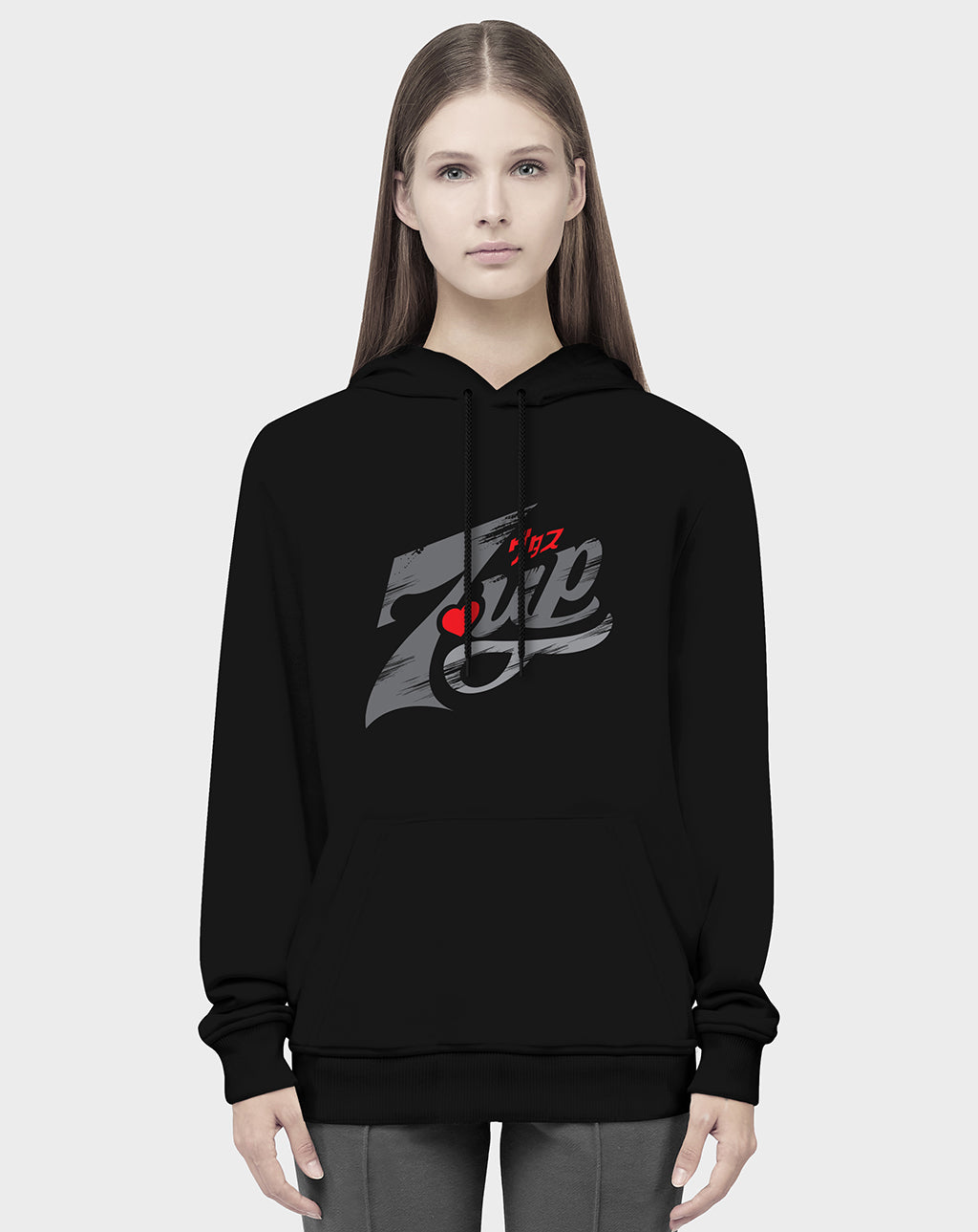 Black 7up Unisex Hoodie