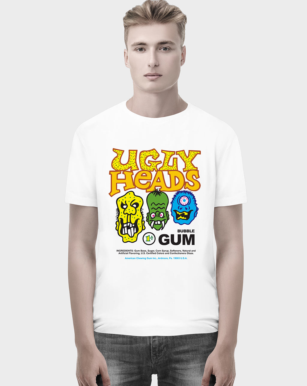 Ugly Heads Bubble Gum Unisex Tee