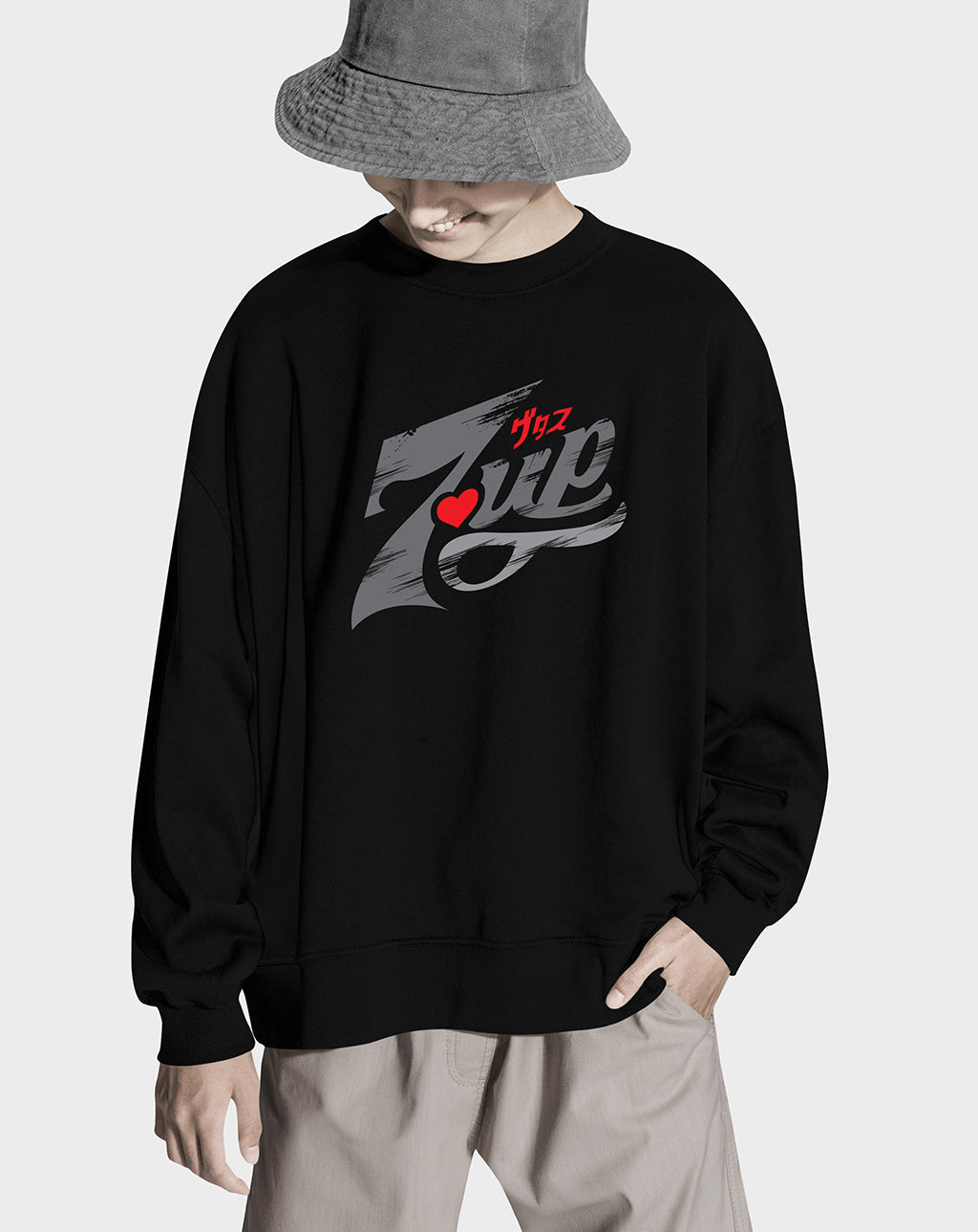 Black 7up Unisex Sweatshirt