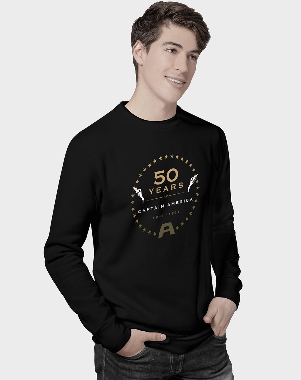 50 Yrs of Captain America Sweatshirt