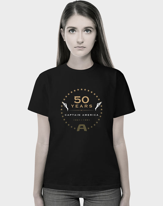 50 yrs of Capt America Unisex Tee